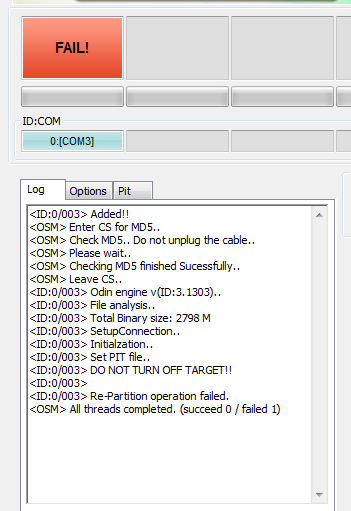 j5 2016 odin flash read failure error there is no pit binary | Early ...