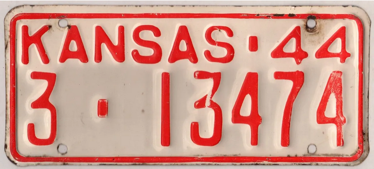 Screenshot 2024-04-21 at 22-37-55 Kansas 1944 car license plate Shawnee county #3-13474.png