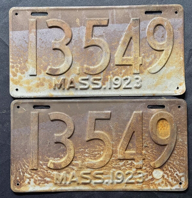 Screenshot 2024-04-25 at 21-48-06 1923 Massachusetts License Plates - Matched Set - Original P...png