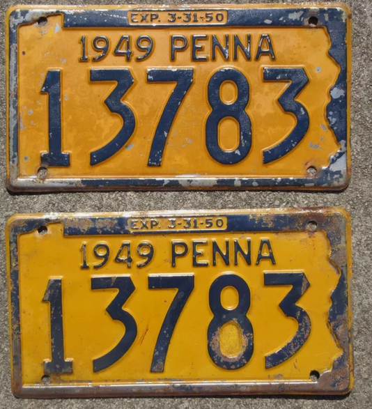 Screenshot 2024-05-14 at 09-21-55 1949 Pennsylvania License Plate Pair 13783 PA Penna Chevy Fo...png