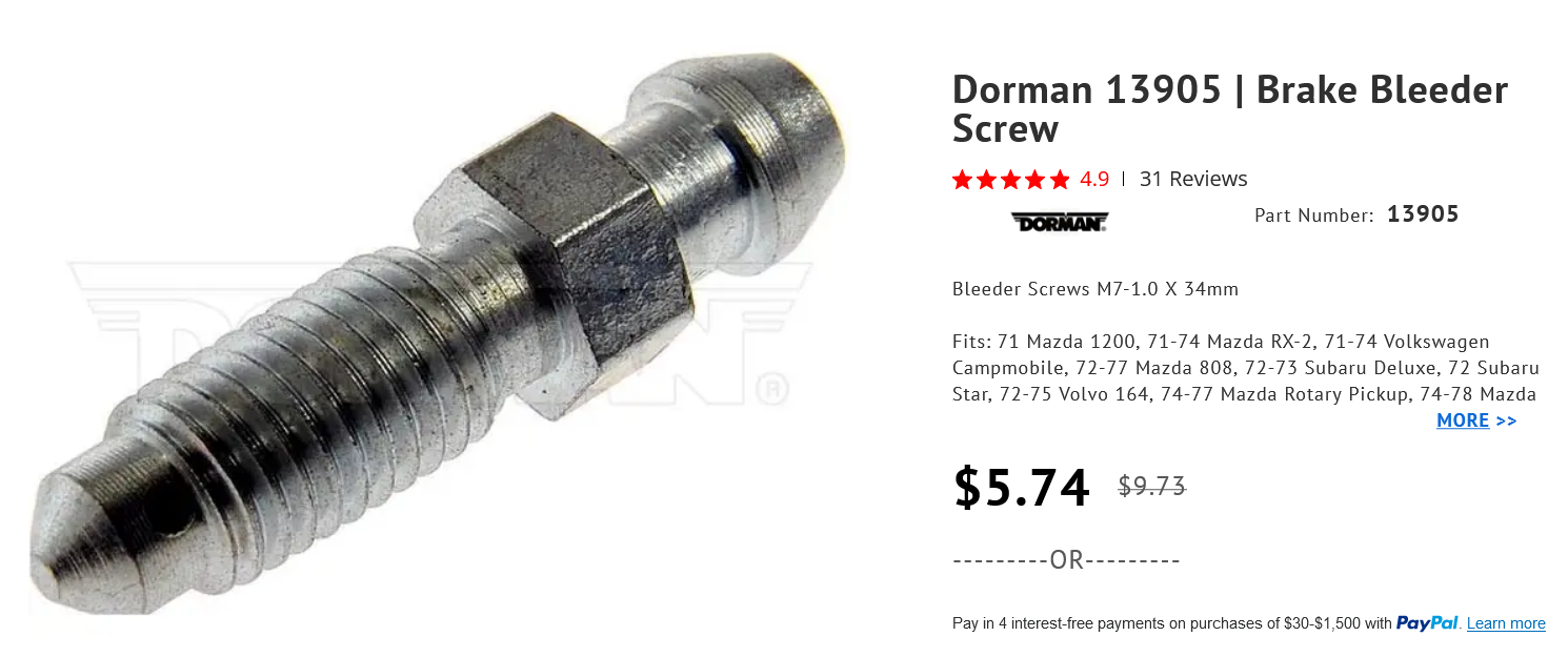 Screenshot 2024-05-21 at 22-19-34 Dorman 13905 Brake Bleeder Screw (Vehicle Custom Fit).png