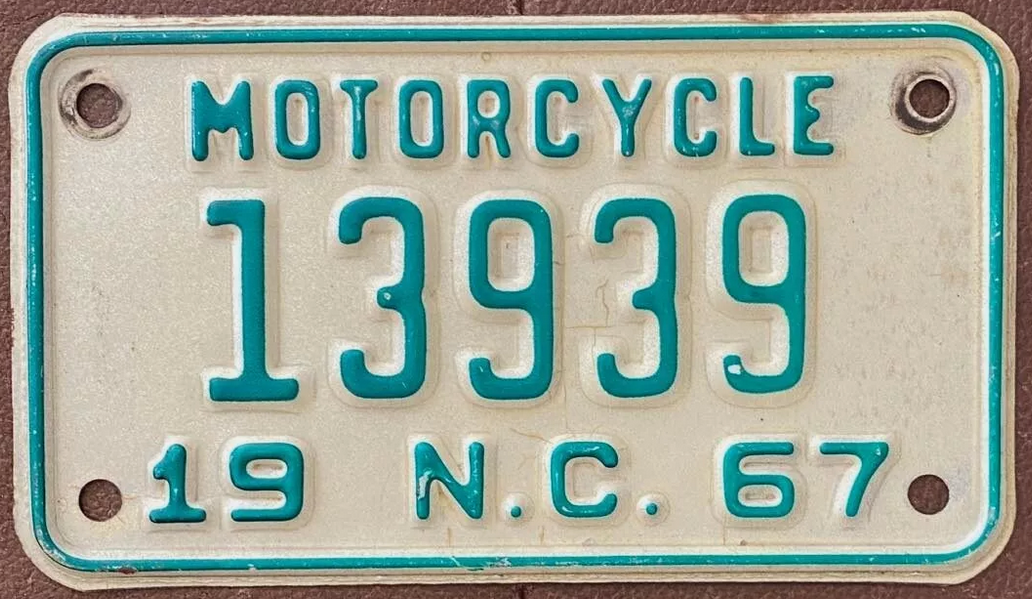 Screenshot 2024-05-24 at 23-48-48 North Carolina 1967 MOTORCYCLE License Plate # 13939 eBay.png