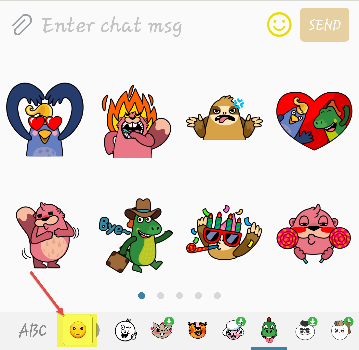 S7 SMS Stickers Early Bird Club